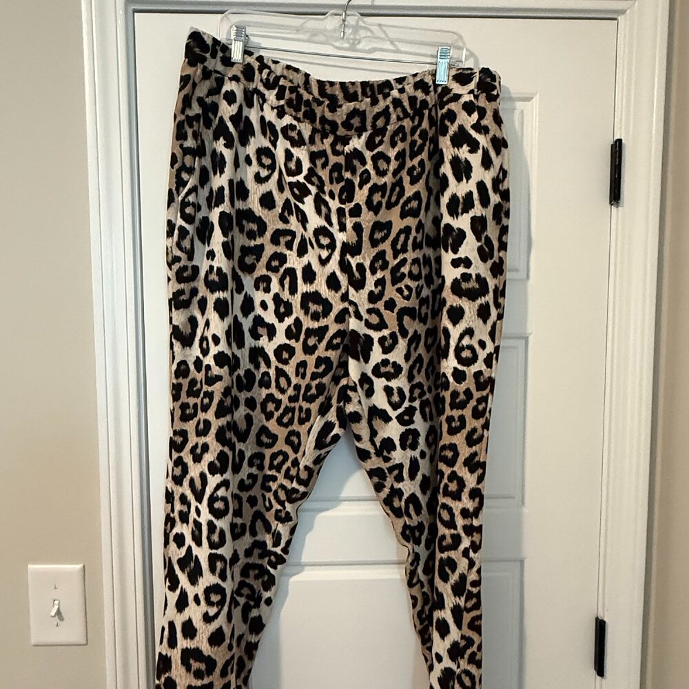 Banana Republic Leopard Print Pants, XXL
